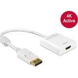 DeLOCK 62608 cavo e adattatore video 0,2 m DisplayPort HDMI tipo A (Standard) Bianco bianco, 0,2 m, DisplayPort, HDMI tipo A (Standard), Maschio, Femmina, Oro