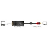 DeLOCK 63928 cavo e adattatore video 0,2 m USB tipo-C DisplayPort 20 pin Nero, Rosso Nero, 0,2 m, USB tipo-C, DisplayPort 20 pin, Maschio, Femmina, Dritto