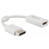 DeLOCK 63936 cavo e adattatore video 0,1 m DisplayPort HDMI Bianco bianco, 0,1 m, DisplayPort, HDMI, Maschio, Femmina, Dritto