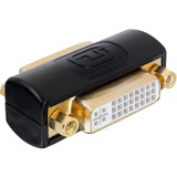 DeLOCK 65225 adattatore per inversione del genere dei cavi DVI Nero, Oro Nero, DVI, DVI, Nero, Oro