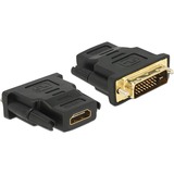 DeLOCK 65466 adattatore per inversione del genere dei cavi DVI 24+1 HDMI Nero DVI 24+1, HDMI, Nero