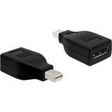 DeLOCK Displayport Adapter Displayport mini M Displayport FM Nero Nero, Displayport mini M, Displayport FM, Nero