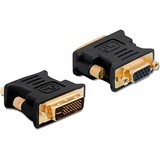 DeLOCK VGA 15pin F > DVI 24+5 M DVI-I 15pin VGA Nero Nero, DVI-I, 15pin VGA, Nero