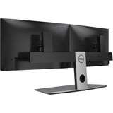 Dell Supporto per doppio monitor - MDS19, Supporto per pavimento Nero, 6 kg, 48,3 cm (19"), 68,6 cm (27"), 100 x 100 mm, Regolazione altezza, Alluminio, Nero