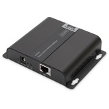 Digitus DS-55125 moltiplicatore AV Ricevitore AV Nero, Estensione HDMI Nero, 3840 x 2160 Pixel, Ricevitore AV, 120 m, Cablato, Nero
