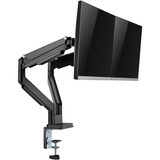 Digitus Porta monitor universale doppio con molla a gas e montaggio a incastro Nero, Morsa, 9 kg, 38,1 cm (15"), 81,3 cm (32"), 100 x 100 mm, Nero
