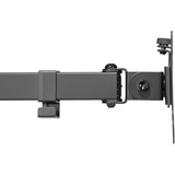 Digitus Porta monitor universale singolo con fissaggio a incastro Nero, Morsa, 8 kg, 38,1 cm (15"), 81,3 cm (32"), 100 x 100 mm, Nero