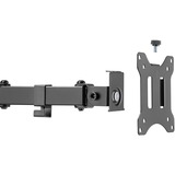 Digitus Porta monitor universale singolo con fissaggio a incastro, Base per monitor Nero, Morsa, 8 kg, 38,1 cm (15"), 81,3 cm (32"), 100 x 100 mm, Nero