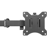 Digitus Porta monitor universale singolo con fissaggio a incastro, Base per monitor Nero, Morsa, 8 kg, 38,1 cm (15"), 81,3 cm (32"), 100 x 100 mm, Nero