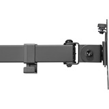Digitus Porta monitor universale singolo con fissaggio a incastro, Base per monitor Nero, Morsa, 8 kg, 38,1 cm (15"), 81,3 cm (32"), 100 x 100 mm, Nero