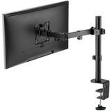 Digitus Porta monitor universale singolo con fissaggio a incastro, Base per monitor Nero, Morsa, 8 kg, 38,1 cm (15"), 81,3 cm (32"), 100 x 100 mm, Nero