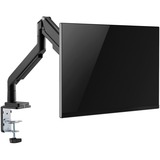 Digitus Porta monitor universale singolo con molla a gas e montaggio a incastro Nero, Morsa, 9 kg, 38,1 cm (15"), 81,3 cm (32"), 100 x 100 mm, Nero
