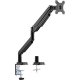 Digitus Porta monitor universale singolo con molla a gas e montaggio a incastro, Base per monitor Nero, Morsa, 9 kg, 38,1 cm (15"), 81,3 cm (32"), 100 x 100 mm, Nero