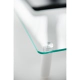 Digitus Rialzo universale di monitor in vetro, Archiviazione trasparente, Libera installazione, 20 kg, 33 cm (13"), 81,3 cm (32"), Trasparente