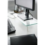 Digitus Rialzo universale di monitor in vetro, Archiviazione trasparente, Libera installazione, 20 kg, 33 cm (13"), 81,3 cm (32"), Trasparente