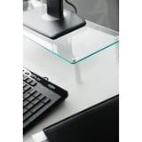 Digitus Rialzo universale di monitor in vetro, Archiviazione trasparente, Libera installazione, 20 kg, 33 cm (13"), 81,3 cm (32"), Trasparente