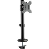 Digitus Supporto a colonna universale per monitor singolo Nero, Morsa, 8 kg, 38,1 cm (15"), 81,3 cm (32"), 100 x 100 mm, Nero