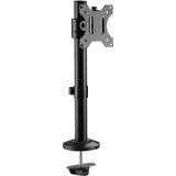 Digitus Supporto a colonna universale per monitor singolo, Base per monitor Nero, Morsa, 8 kg, 38,1 cm (15"), 81,3 cm (32"), 100 x 100 mm, Nero