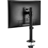 Digitus Supporto a colonna universale per monitor singolo, Base per monitor Nero, Morsa, 8 kg, 38,1 cm (15"), 81,3 cm (32"), 100 x 100 mm, Nero