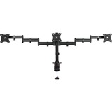 Digitus Supporto triplo monitor con morsetto, Base per monitor Morsa, 8 kg, 68,6 cm (27"), 100 x 100 mm, Regolazione altezza, Nero