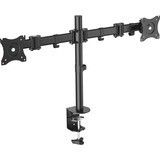 Digitus Supporto universale per due monitor con morsetto di fissaggio Nero, Morsa, 8 kg, 38,1 cm (15"), 68,6 cm (27"), 100 x 100 mm, Nero