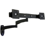 Ergotron 200 Series Combo Arm 61 cm (24") Nero Parete, Montaggio a parete Nero, 8,2 kg, 61 cm (24"), 75 x 75 mm, 100 x 100 mm, Nero