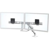 Ergotron HX Series 45-476-216 supporto da tavolo per Tv a schermo piatto 81,3 cm (32") Bianco Scrivania, Base per monitor bianco, Bullone di ancoraggio, 15,9 kg, 81,3 cm (32"), 400 x 400 mm, Regolazione altezza, Bianco