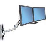 Ergotron LX HD Sit-Stand 116,8 cm (46") Argento Parete, Montaggio a parete alluminio, 13,6 kg, 116,8 cm (46"), 75 x 75 mm, 400 x 400 mm, Argento
