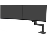 Ergotron LX Series 45-489-224 supporto da tavolo per Tv a schermo piatto 63,5 cm (25") Nero Scrivania Nero, Bullone di ancoraggio, 10 kg, 63,5 cm (25"), 100 x 100 mm, Regolazione altezza, Nero
