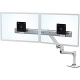 Ergotron LX Series Desk Dual Direct Arm 63,5 cm (25") Bianco Scrivania bianco, Libera installazione, 9,9 kg, 63,5 cm (25"), 100 x 100 mm, Regolazione altezza, Bianco