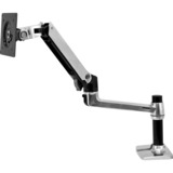 Ergotron LX Series Desk Mount LCD Arm 86,4 cm (34") Nero argento, 11,3 kg, 86,4 cm (34"), 75 x 75 mm, 100 x 100 mm, Nero