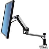 Ergotron LX Series Desk Mount LCD Arm 86,4 cm (34") Nero Scrivania argento, 11,3 kg, 86,4 cm (34"), 75 x 75 mm, 100 x 100 mm, Nero