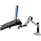 Ergotron LX Series Desk Mount LCD Arm 86,4 cm (34") Nero Scrivania argento, 11,3 kg, 86,4 cm (34"), 75 x 75 mm, 100 x 100 mm, Nero