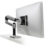 Ergotron LX Series Desk Mount LCD Arm 86,4 cm (34") Nero Scrivania argento, 11,3 kg, 86,4 cm (34"), 75 x 75 mm, 100 x 100 mm, Nero