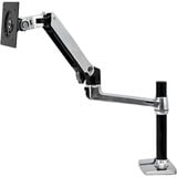 Ergotron LX Series Desk Mount LCD Arm, Tall Pole 86,4 cm (34") Nero Scrivania alluminio, Tall Pole, 11,3 kg, 86,4 cm (34"), 75 x 75 mm, 100 x 100 mm, Nero