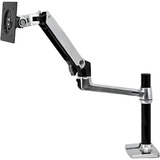 Ergotron LX Series Desk Mount LCD Arm, Tall Pole 86,4 cm (34") Nero Scrivania, Base per monitor alluminio, Tall Pole, 11,3 kg, 86,4 cm (34"), 75 x 75 mm, 100 x 100 mm, Nero