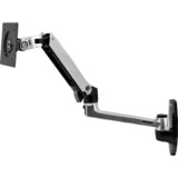 Ergotron LX Series LX Wall Mount LCD Arm 86,4 cm (34") Alluminio Parete argento, 11,3 kg, 86,4 cm (34"), 75 x 75 mm, 100 x 100 mm, Alluminio