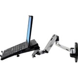 Ergotron LX Series LX Wall Mount LCD Arm 86,4 cm (34") Alluminio Parete argento, 11,3 kg, 86,4 cm (34"), 75 x 75 mm, 100 x 100 mm, Alluminio