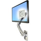 Ergotron MX Wall Mount LCD Arm 106,7 cm (42") Alluminio Parete argento, 13,6 kg, 106,7 cm (42"), 75 x 75 mm, 200 x 200 mm, Alluminio