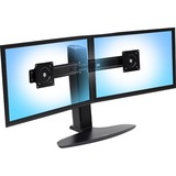 Ergotron Neo Flex Dual Monitor Lift Stand 62,2 cm (24.5") Nero Scrivania Nero, 6,4 kg, 62,2 cm (24.5"), 75 x 75 mm, 100 x 100 mm, Regolazione altezza, Nero