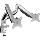 ICY BOX IB-MS504-T 81,3 cm (32") Nero, Argento Scrivania, Base per monitor argento/Nero, Morsa, 18 kg, 81,3 cm (32"), 75 x 75 mm, 100 x 100 mm, Nero, Argento