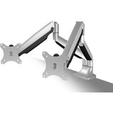 ICY BOX IB-MS504-T 81,3 cm (32") Nero, Argento Scrivania, Base per monitor argento/Nero, Morsa, 18 kg, 81,3 cm (32"), 75 x 75 mm, 100 x 100 mm, Nero, Argento