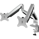 ICY BOX IB-MS504-T 81,3 cm (32") Scrivania Nero, Argento, Base per monitor argento/Nero, Morsa, 18 kg, 81,3 cm (32"), 75 x 75 mm, 100 x 100 mm, Nero, Argento