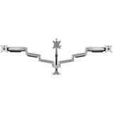 ICY BOX IB-MS505-TI 81,3 cm (32") Scrivania Nero, Argento, Base per monitor argento/Nero, Morsa, 21 kg, 81,3 cm (32"), 75 x 75 mm, 100 x 100 mm, Nero, Argento