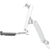 ICY BOX IB-MS600-W 61 cm (24") Parete Grigio, Argento, Bianco, Base per monitor bianco, 8 kg, 61 cm (24"), 75 x 75 mm, 100 x 100 mm, Regolazione altezza, Grigio, Argento, Bianco