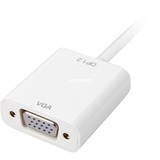 Sharkoon 0.15m, Mini DisplayPort/VGA 0,15 m VGA (D-Sub) Bianco bianco, Mini DisplayPort/VGA, 0,15 m, Mini DisplayPort, VGA (D-Sub), Maschio, Femmina, Oro