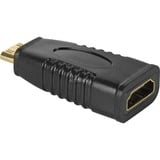 goobay 68841 adattatore per inversione del genere dei cavi HDMI Type-A HDMI Type-C Nero Nero, HDMI Type-A, HDMI Type-C, Nero, Bulk