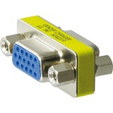 goobay CAK ADAP D-SUB HD15 F/F gender changer 15 pin HD, Adattatore argento, 15 pin HD, 15 pin HD