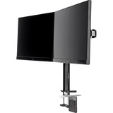 iiyama DS1002C-B1 supporto da tavolo per Tv a schermo piatto 76,2 cm (30") Nero Scrivania Nero, Morsa, 10 kg, 25,4 cm (10"), 76,2 cm (30"), 100 x 100 mm, Nero