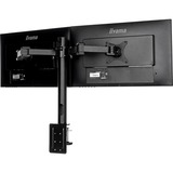 iiyama DS1002C-B1 supporto da tavolo per Tv a schermo piatto 76,2 cm (30") Nero Scrivania Nero, Morsa, 10 kg, 25,4 cm (10"), 76,2 cm (30"), 100 x 100 mm, Nero